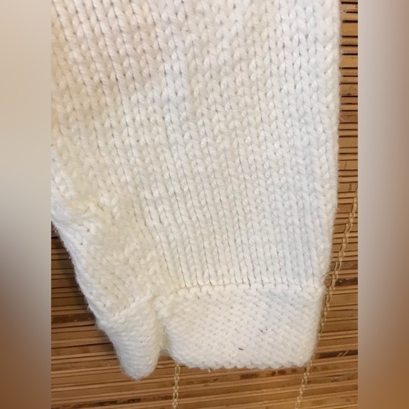 Hand Knitted Sweater Basket Weave Pattern Cottage-core - Picture 5 of 7